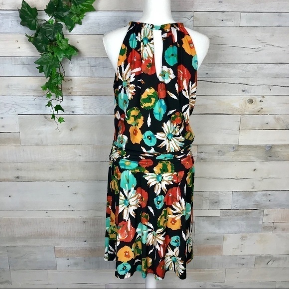 Suzi Chin Maggy Boutique Floral Keyhole Dress 14 - Picture 2 of 8